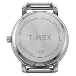 Womens Timex® Silver-Tone Sunray Dial Crystal Watch - TW2Y48600JT