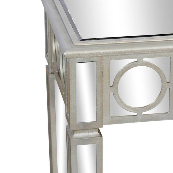 9th & Pike® Grey Wood Glam Console Table - Set of 2