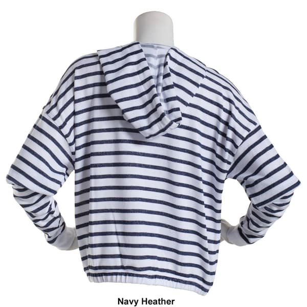 Womens Tommy Hilfiger Sport Stripe Full Zip Hoodie w/Elastic Hem