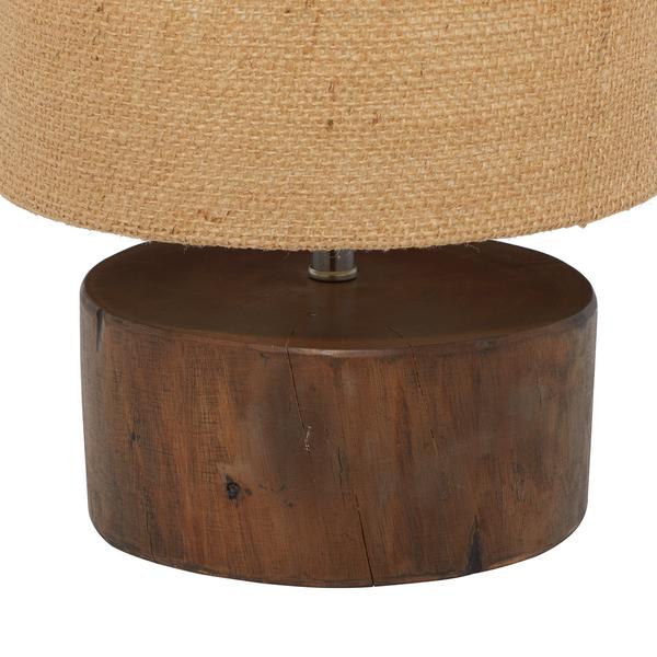 9th & Pike® Brown Wood Rustic Table Lamp