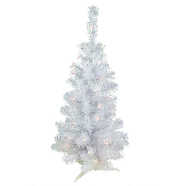 3'' Pre-lit Rockport White Pine Artificial Christmas Tree  Clear L - image 