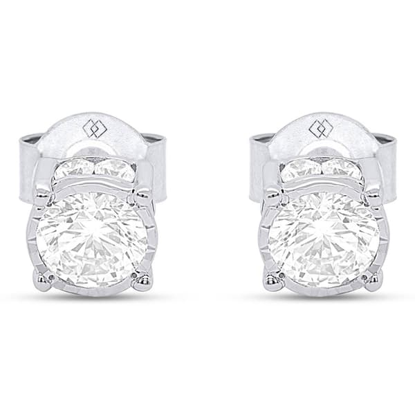 Nova Star&#174; Sterling Silver 1ctw. Lab Grown Diamond Stud Earrings
