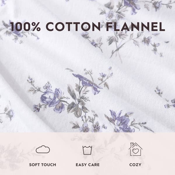 Laura Ashley Jessika Cotton Flannel Sheet Set