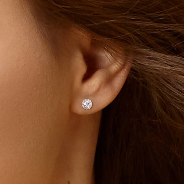 Sterling Silver 1 1/3ctw. Dew Moissanite Stud Earrings