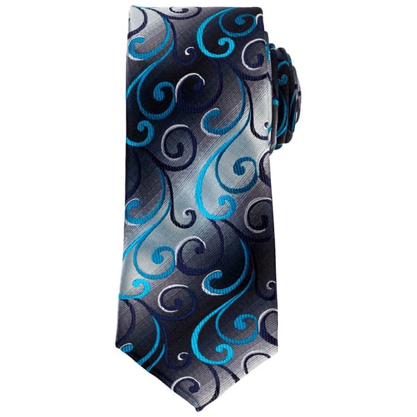 Mens Van Heusen(R) Shaded Vines Tie - Aqua - image 