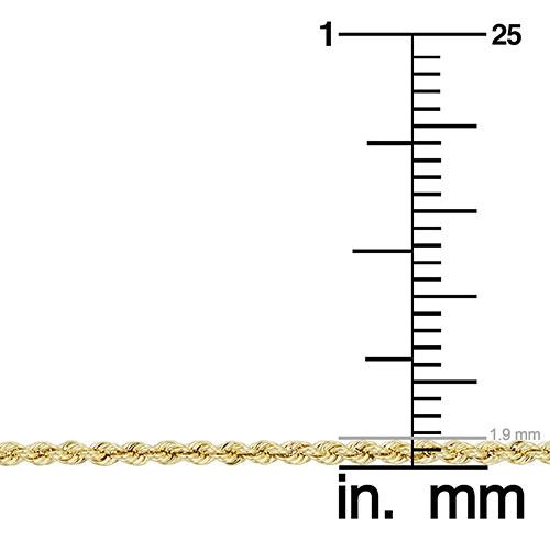 Gold Classics™ Gold 10kt. 18in. Rope Chain Necklace