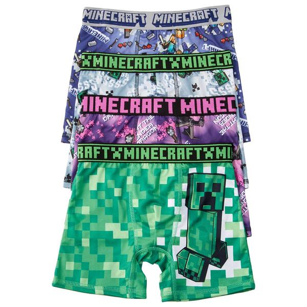 Boys Handcraft Minecraft 4pk. Boxer Briefs - image 