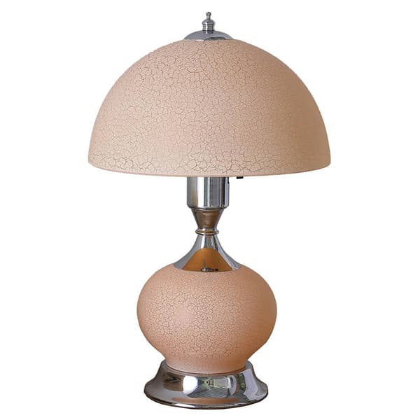 HomeRoots 24in. Pink Bedside LED Table Lamp