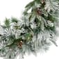 Northlight Seasonal 30in. Pre-Lit Pine Flocked Christmas Wreath - image 6