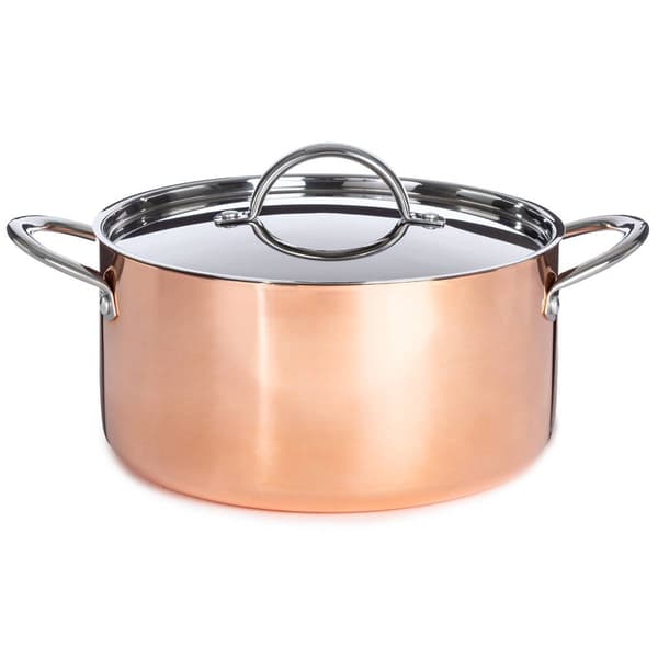 BergHOFF Vintage 10pc. Tri-Ply Polished Copper Cookware Set