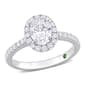 Diamond Classics(tm) 1.5ctw. Diamond 14kt. White Gold Halo Ring - image 1