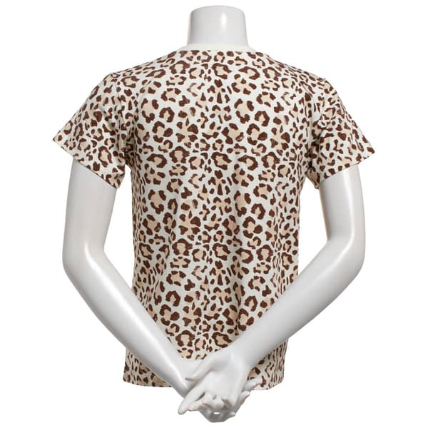 Juniors C-Life Glitter Fender Leopard Boyfriend Tee
