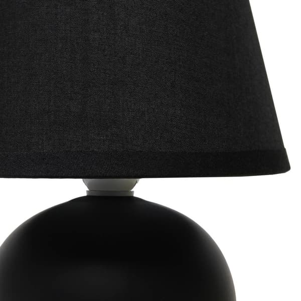 Creekwood Home Nauru 8.6in. Ceramic Orb Base Table Lamp