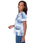 Womens Alfred Dunner Key Items Brushstroke Beaded Neck Blouse - image 3