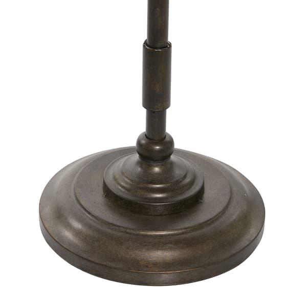 9th & Pike® Round Wood And Metal Accent Table