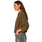 Petite Democracy 3/4 Tuck Sleeve Solid Button Front Blouse - image 3