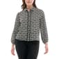 Womens Zac & Rachel Long Sleeve Geo Heart Button Down Blouse - image 1