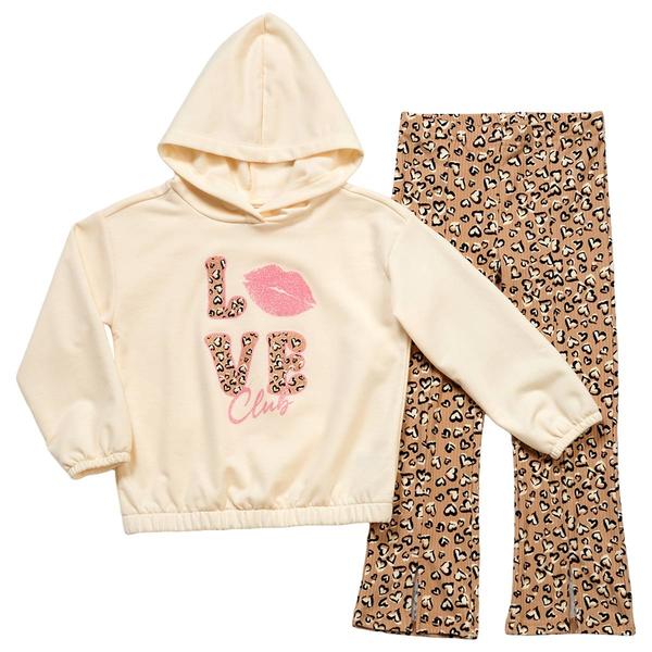 Girls (4-6x) Sweet Butterfly® Love Club Hoodie & Leggings Set