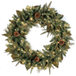 Northlight 24in. Pre-Lit Green River Spruce Christmas Wreath - image 1