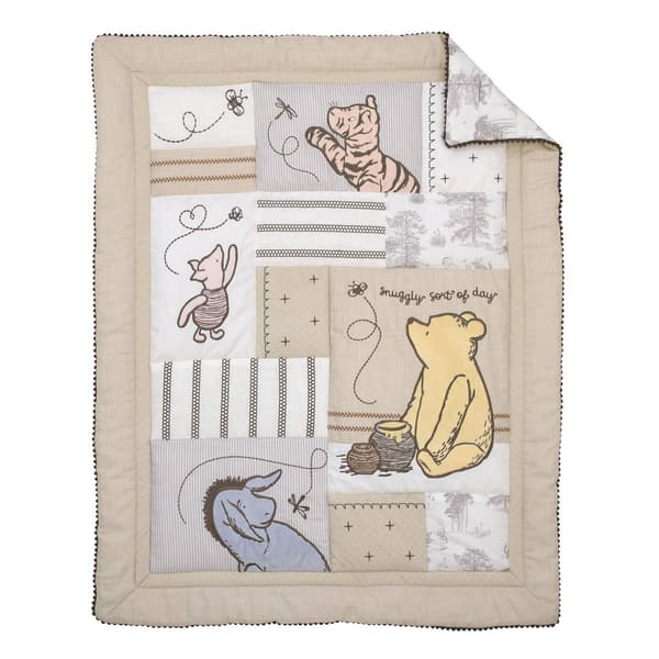 Disney 3pc. Classic Pooh Hunny Fun Nursery Crib Bedding Set