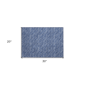 HomeRoots Navy Blue Geometric Non Skid Indoor Outdoor Accent Rug - image 3