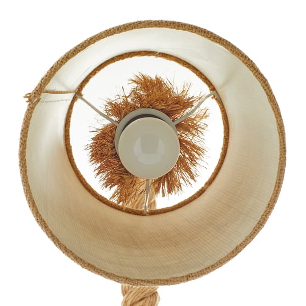 9th & Pike&#174; Brown Rope Rustic Desk Lamp