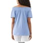 Petite Ella Rafaella&#174; Short Sleeve Off The Shoulder Blouse - image 3