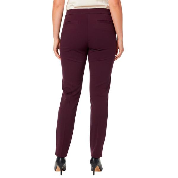 Plus Size Briggs Solid Elastic Waist Welt Pocket Pants