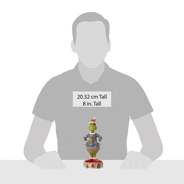 Grinch by Jim Shore Grinch Wearing Ugly Sweater Figurine