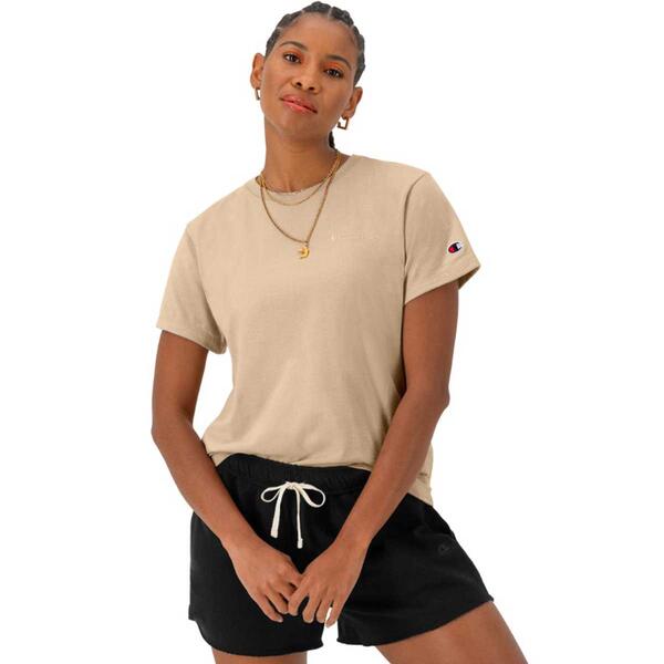 Womens Champion Embroidered Classic Tee - image 