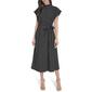 Womens Calvin Klein Short Sleeve Commuter Windowpane Shirtdress - image 2