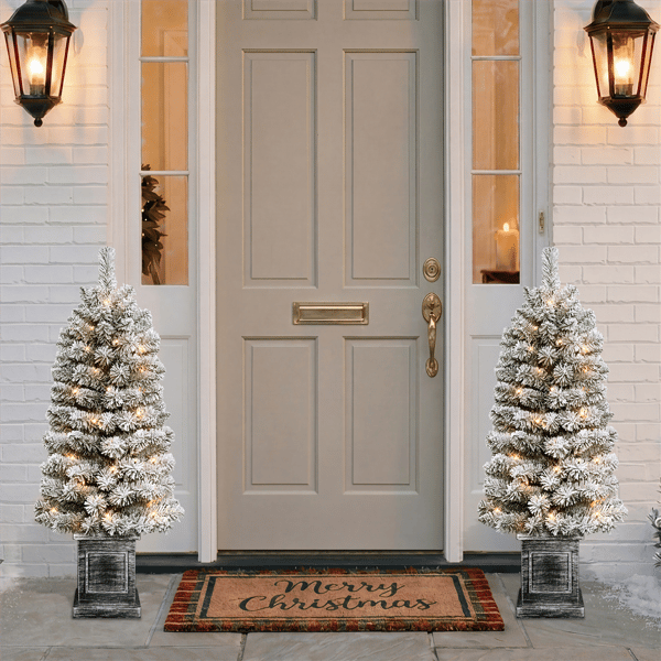Puleo International 3.5ft. LED Spruce Christmas Trees - Set of 2