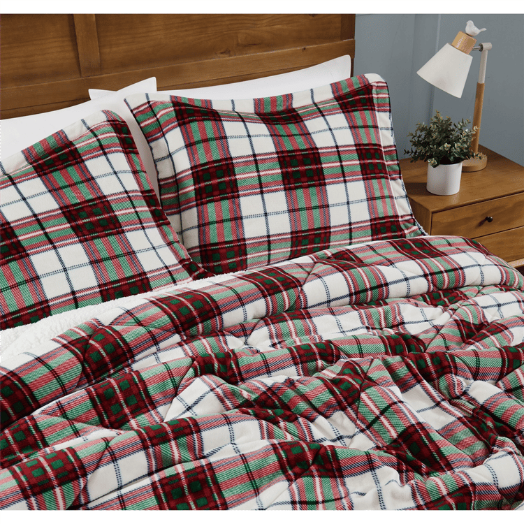 Truly Soft Cuddle Warmth Marlon Plaid 3pc. Comforter Set