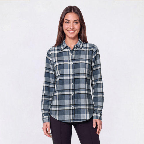 Womens Mountain Ridge Long Sleeve Plaid Flannel - Troposphere - image 