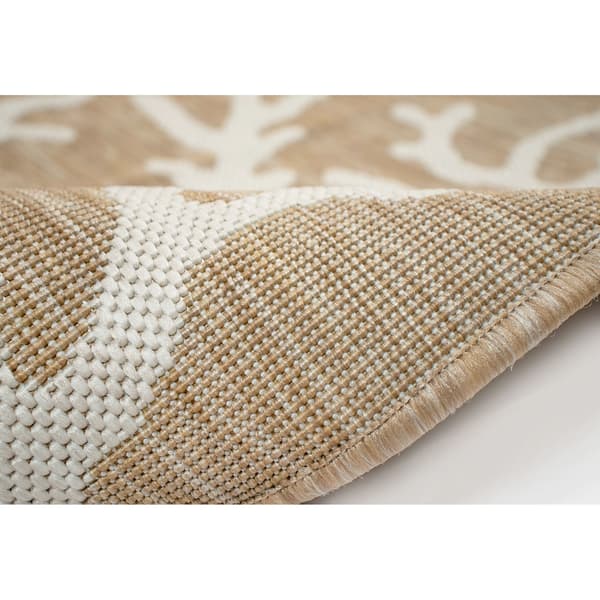 Liora Manne Carmel Coral Border Indoor/Outdoor Runner