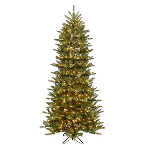 Franklin Fir 10ft. Pre-Lit Slim Christmas Tree
