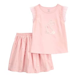 Girls Carter''s&#40;R&#41; Bunny Top & Skorts Set