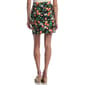 Womens Rafaella® Floral Orange Horse Bit Belted Skort - image 2