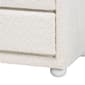 Baxton Studio Bonilla Teddy-Bear Fabric 2-Drawer Nightstand - image 5