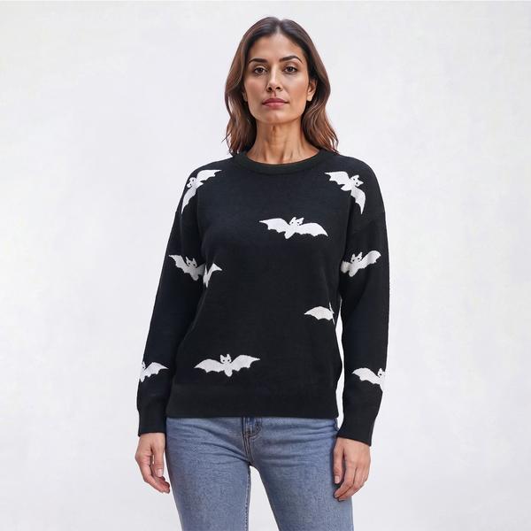 Petite Rio & Rian Long Sleeve Bat Pullover Sweater - image 