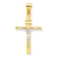 Unisex Gold Classics&#40;tm&#41; Two-Tone INRI Crucifix Pendant - image 1