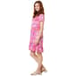 Womens MSK Short Sleeve Ruffle Hem Floral A-Line Dress - image 3