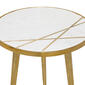 9th & Pike&#174; Round Light Marble End Table - image 3