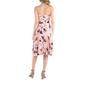 Womens 24/7 Comfort Apparel Pink Floral Maternity Midi Dress - image 3