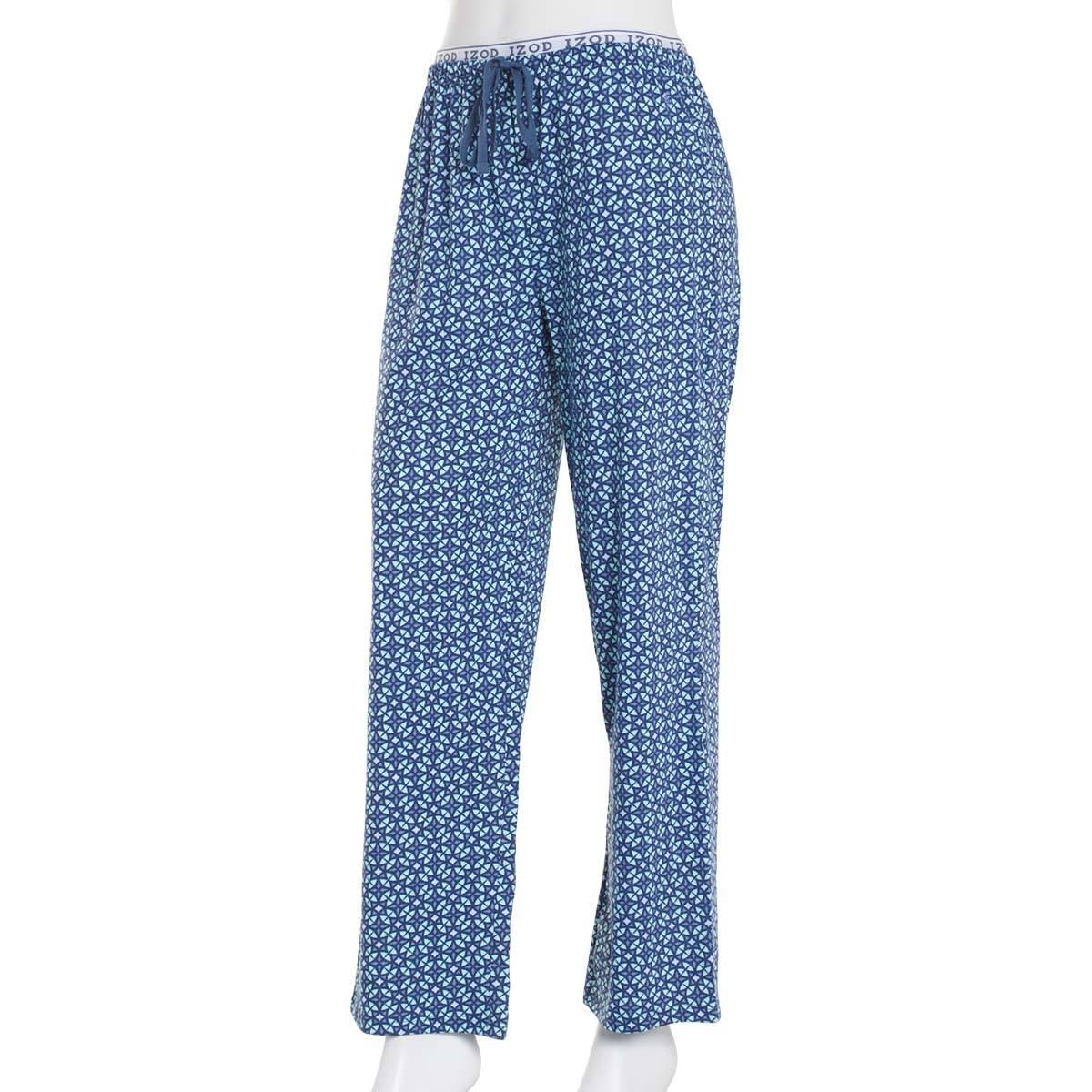 Womens IZOD® Mosaic Logo Waist Pajama Pants