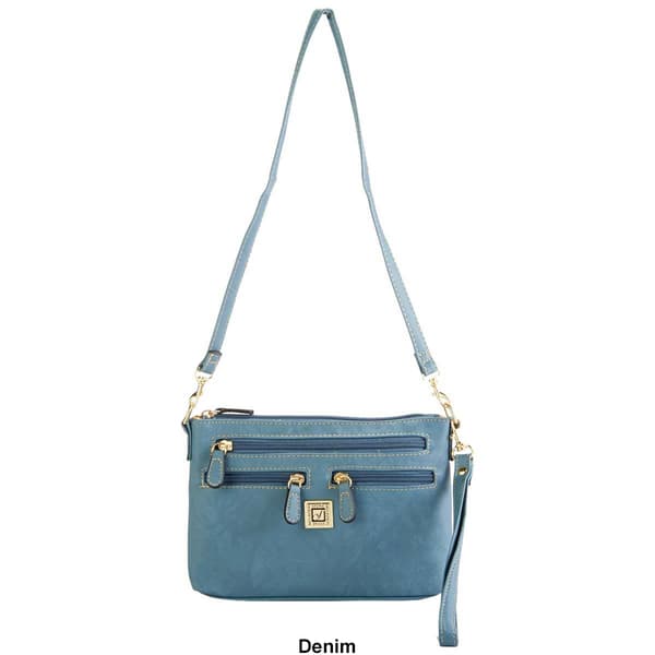 Stone Mountain Crunch Leather East/West 4 Bagger Crossbody