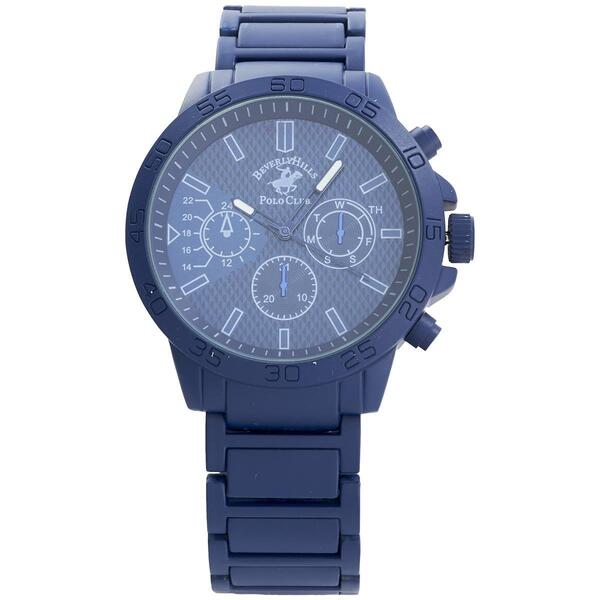 Mens Beverly Hills Polo Club Blue Dial Analog Watch - 55389 - image 