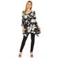 Womens White Mark Floral Tunic with Pockets - image 1