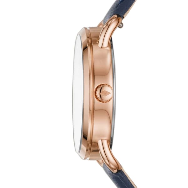 Womens Fossil Rose Gold Copeland Sunray Dial Watch - ES4824