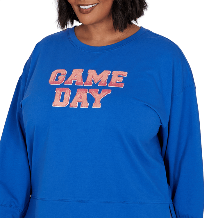 Plus Size Ruby Rd. Game of Luxe Game Day Graphic Terry Sweatshirt